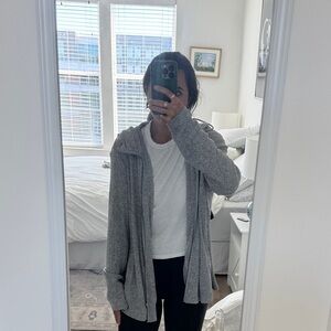 Jack by BB Dakota Heather Gray Open Cardigan